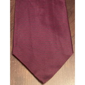 Tongue Tied Tom Mc Lellon Red Black 100% Silk Men’s Neck Tie Made In Korea